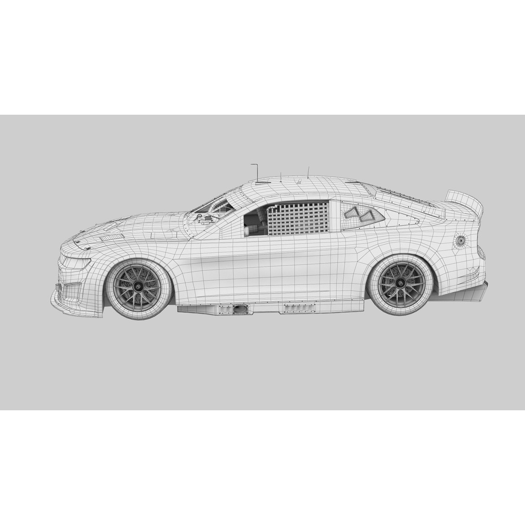 Chevrolet Camaro Nascar 3D Model – High Poly Racing Car, FBX, OBJ - View 20