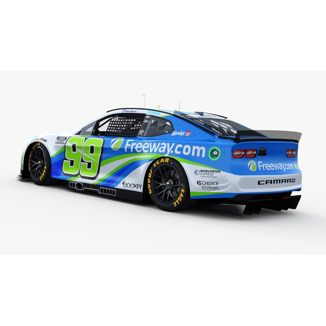 Chevrolet Camaro Nascar 3D Model – High Poly Racing Car, FBX, OBJ - View 6