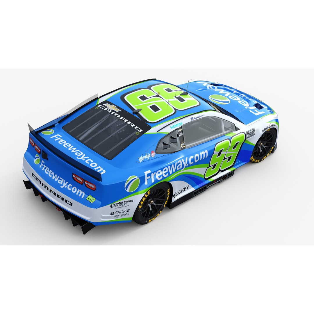 Chevrolet Camaro Nascar 3D Model – High Poly Racing Car, FBX, OBJ - View 8