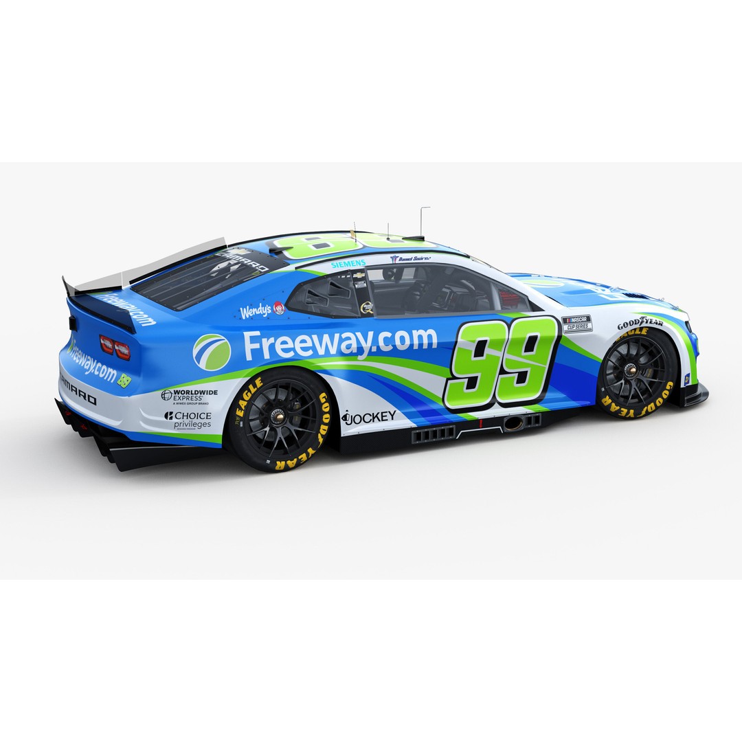 Chevrolet Camaro Nascar 3D Model – High Poly Racing Car, FBX, OBJ - View 9