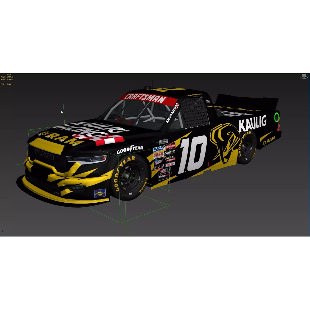 Nascar Truck Ram Kaulig Racing 2026 3D Model – Low Poly Game Asset, FBX - View 16