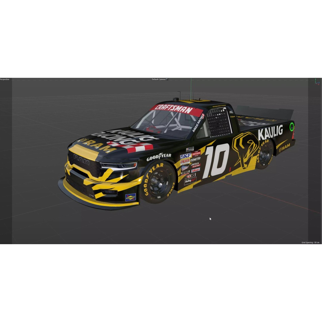 Nascar Truck Ram Kaulig Racing 2026 3D Model – Low Poly Game Asset, FBX - View 18