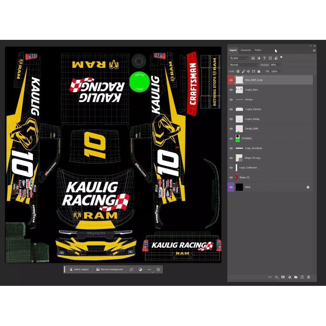 Nascar Truck Ram Kaulig Racing 2026 3D Model – Low Poly Game Asset, FBX - View 19