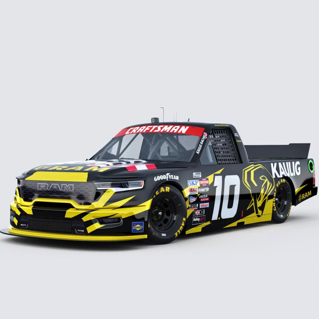 Nascar Truck Ram Kaulig Racing 2026 3D Model – Low Poly Game Asset, FBX - View 2