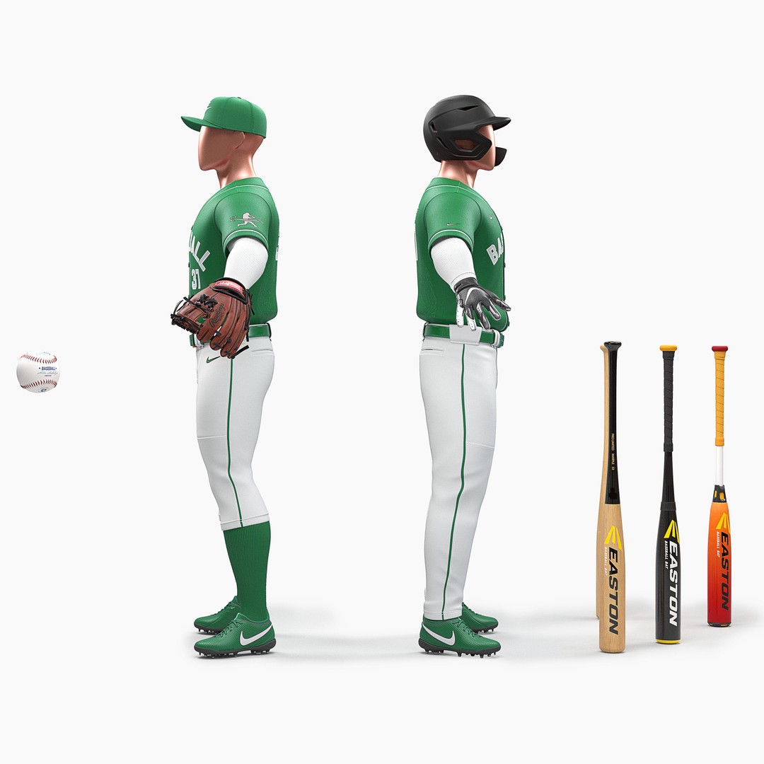 Baseball Uniform 3D Model – Realistic Player Outfit, FBX, OBJ - View 5