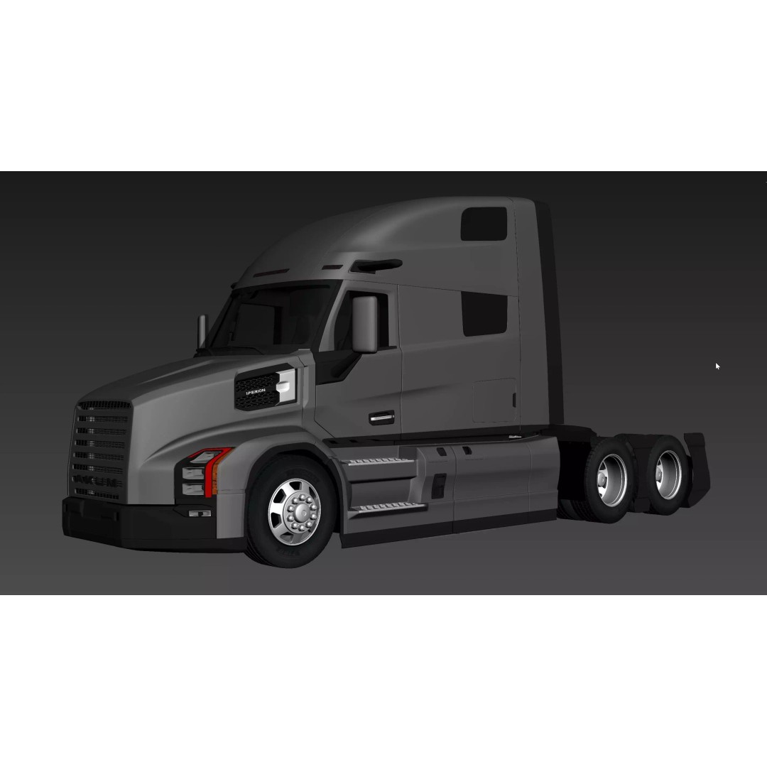 AKUM Iperion Tractor Truck 3D Model – High Poly Vehicle, FBX, OBJ