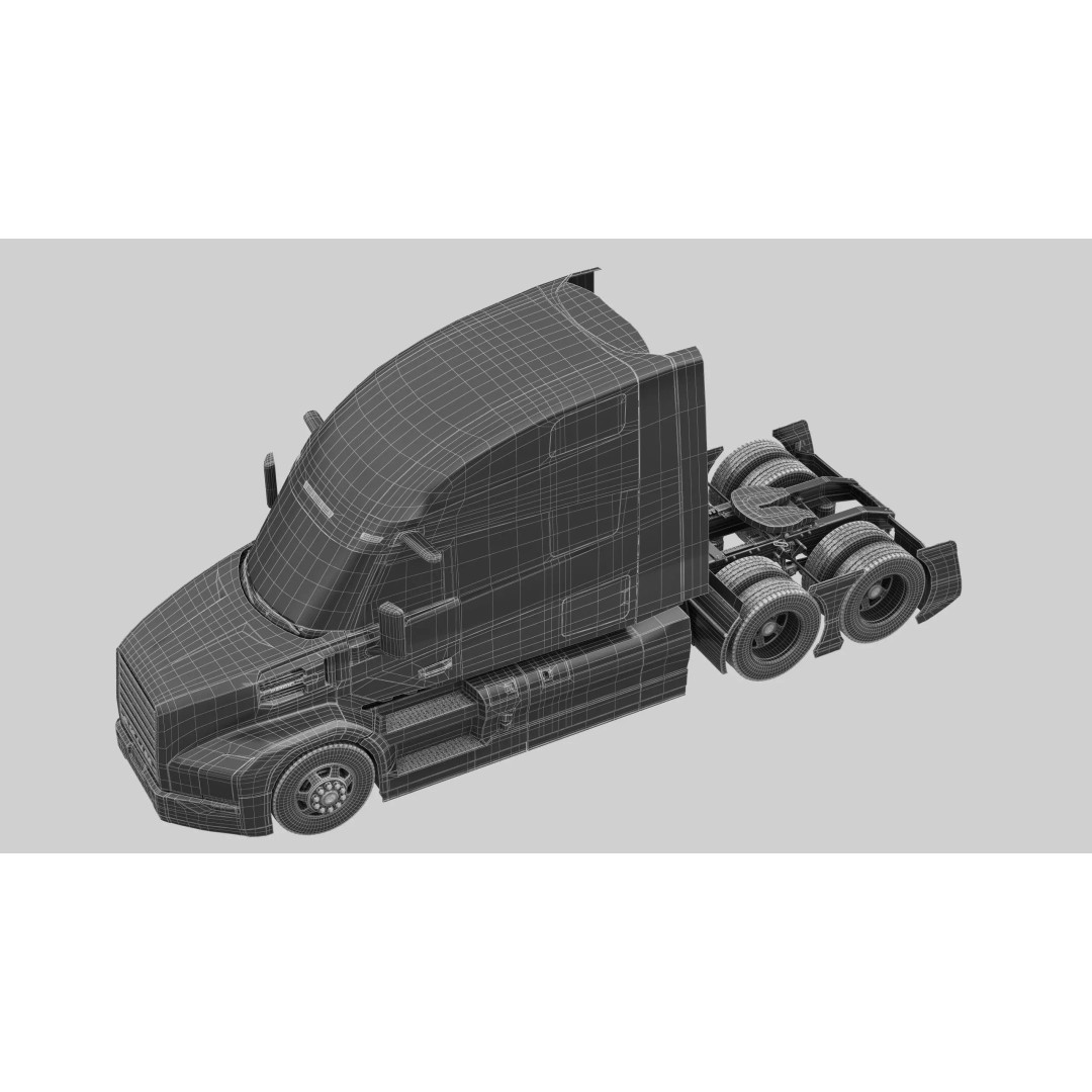 AKUM Iperion Tractor Truck 3D Model – High Poly Vehicle, FBX, OBJ - View 16