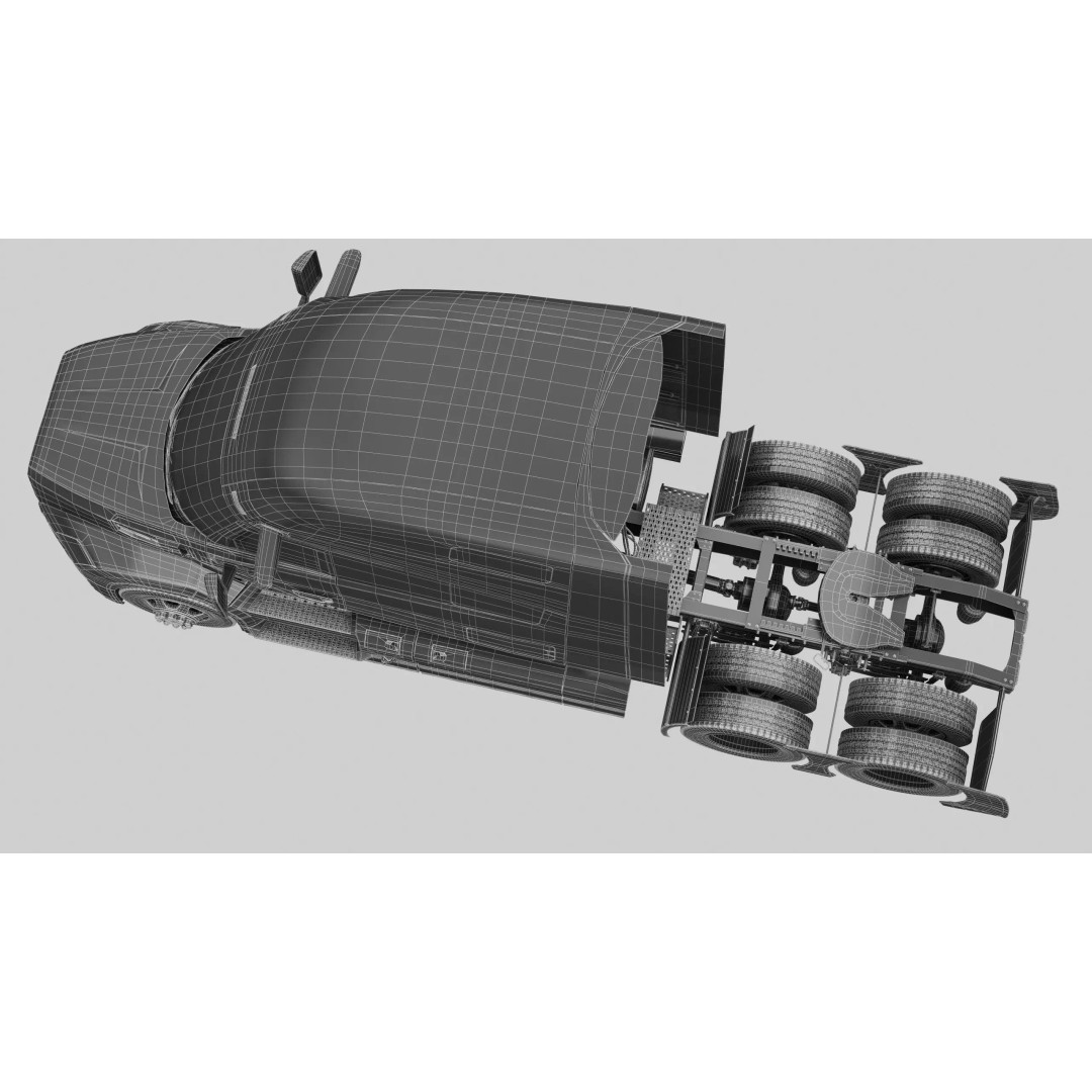 AKUM Iperion Tractor Truck 3D Model – High Poly Vehicle, FBX, OBJ - View 17