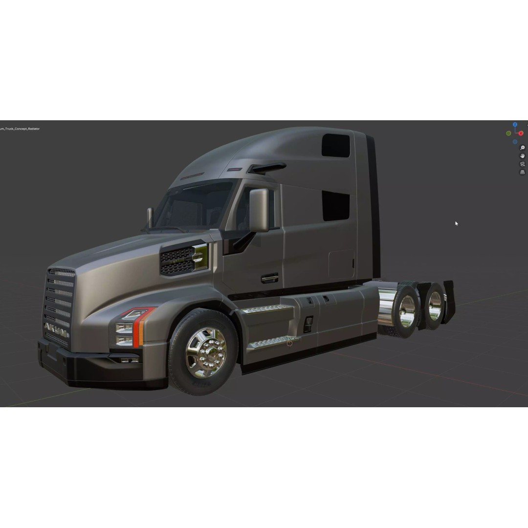 AKUM Iperion Tractor Truck 3D Model – High Poly Vehicle, FBX, OBJ - View 20