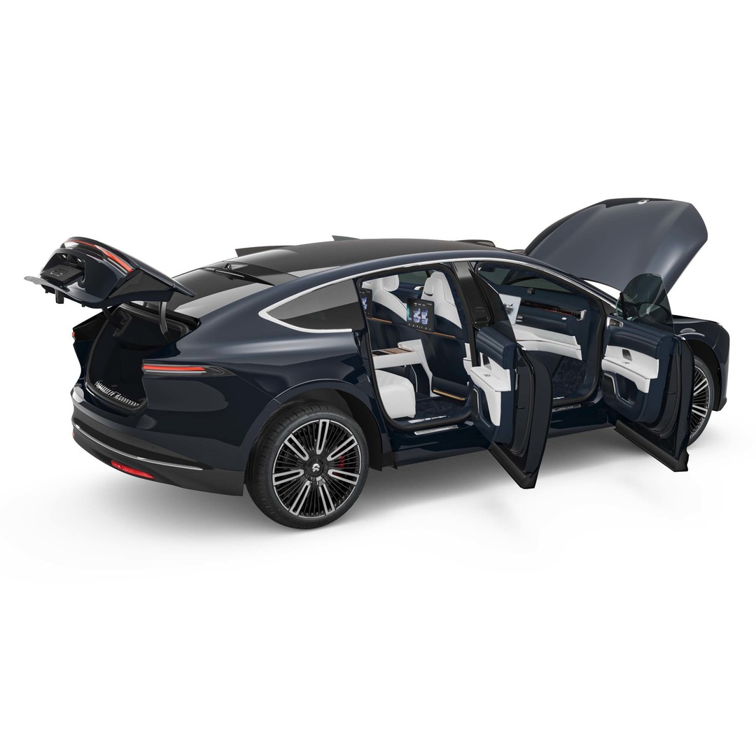 2025 Nio ET9 3D Model – Luxury Car with Interior, FBX, Blender - View 10
