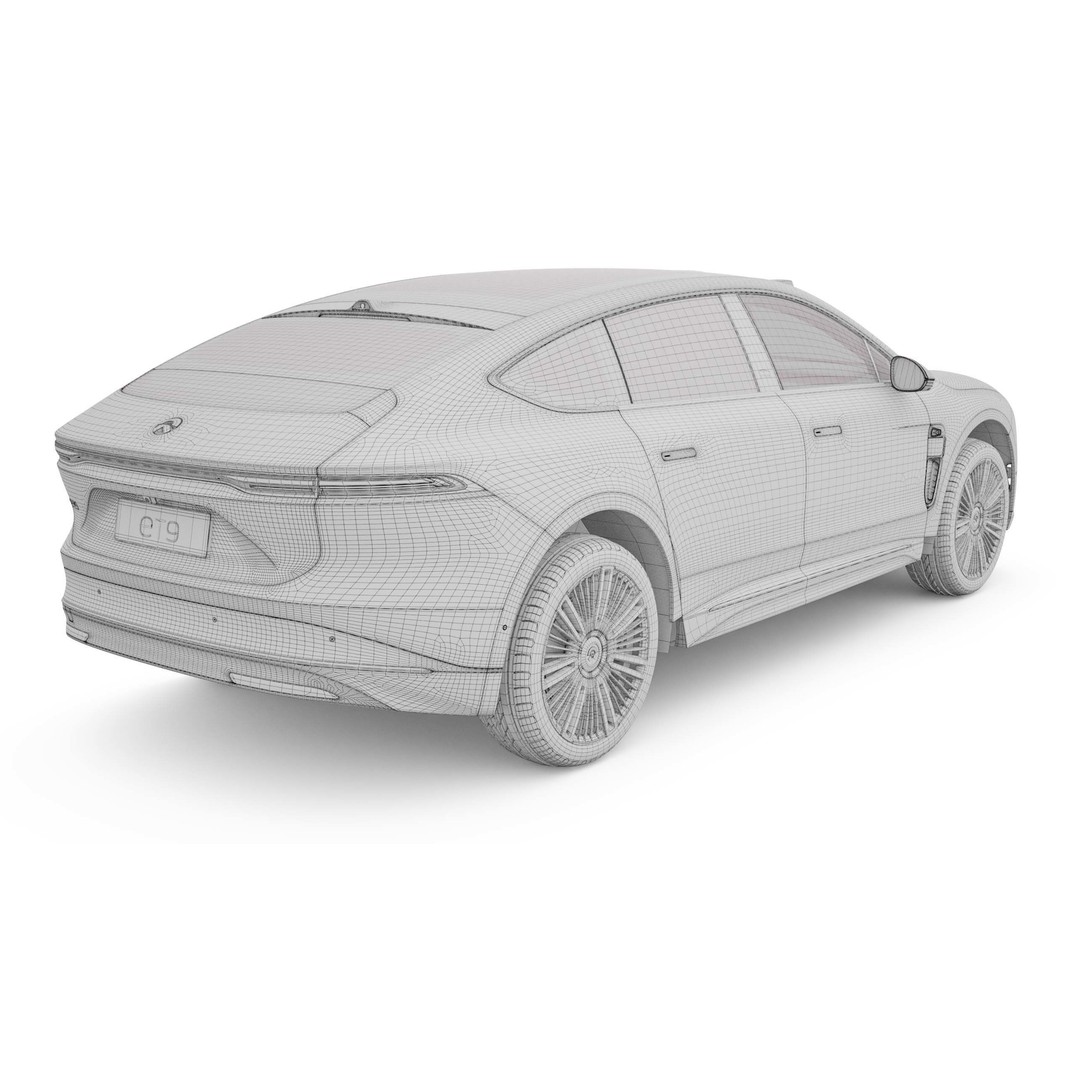 2025 Nio ET9 3D Model – Luxury Car with Interior, FBX, Blender - View 22