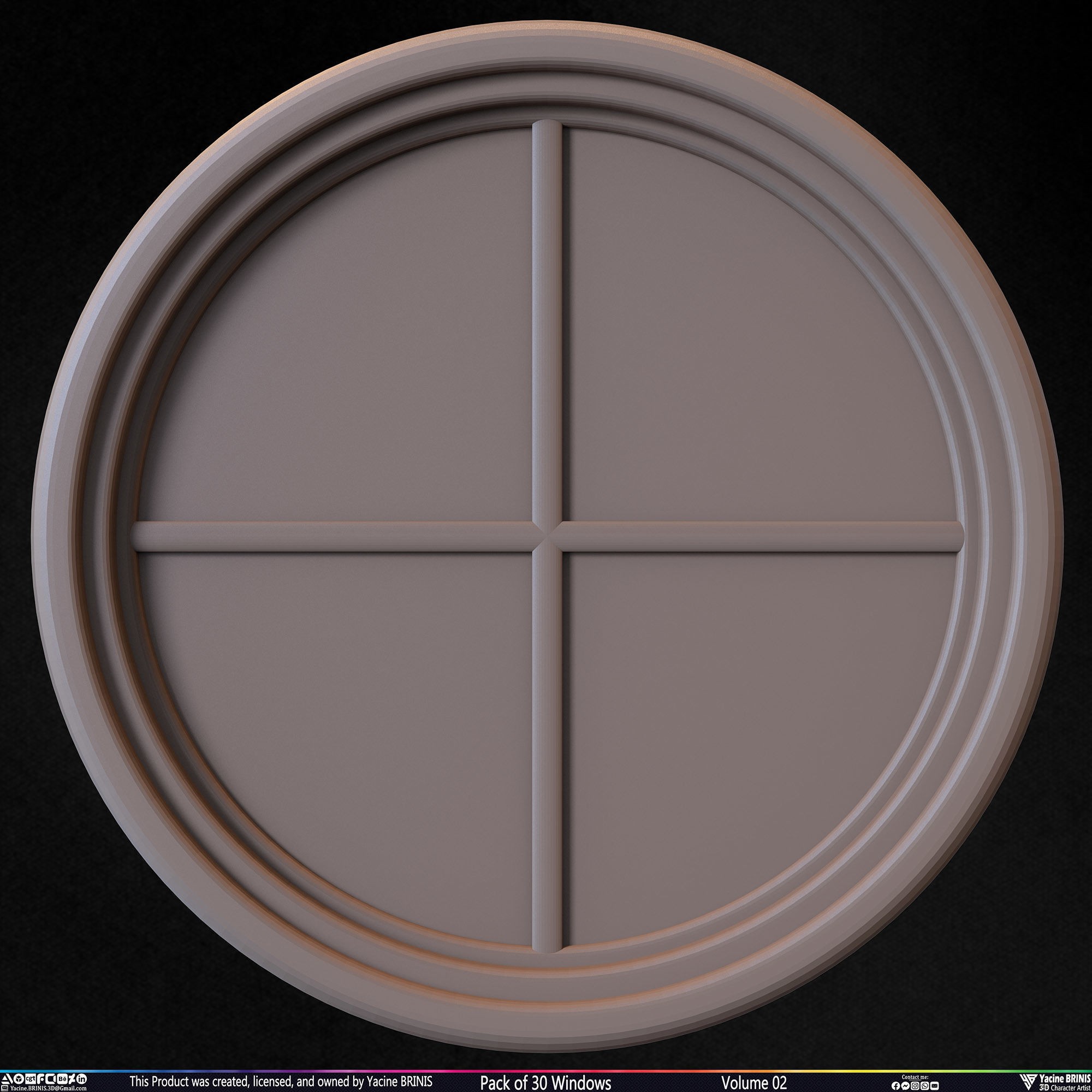 Pack of 30 Windows - Low-Poly 3D Model - View 28