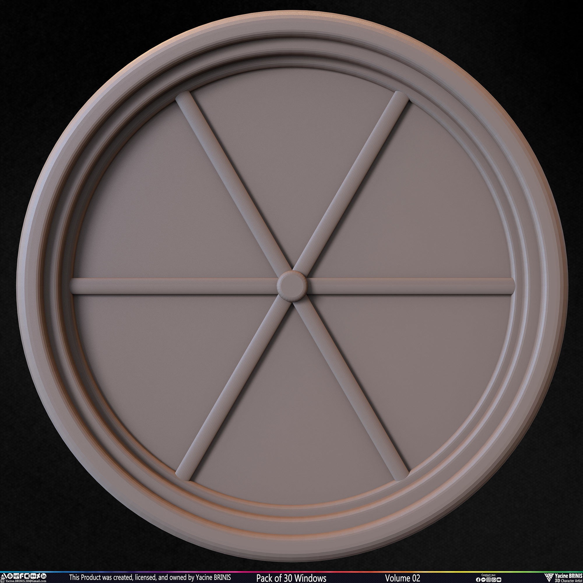 Pack of 30 Windows - Low-Poly 3D Model - View 30