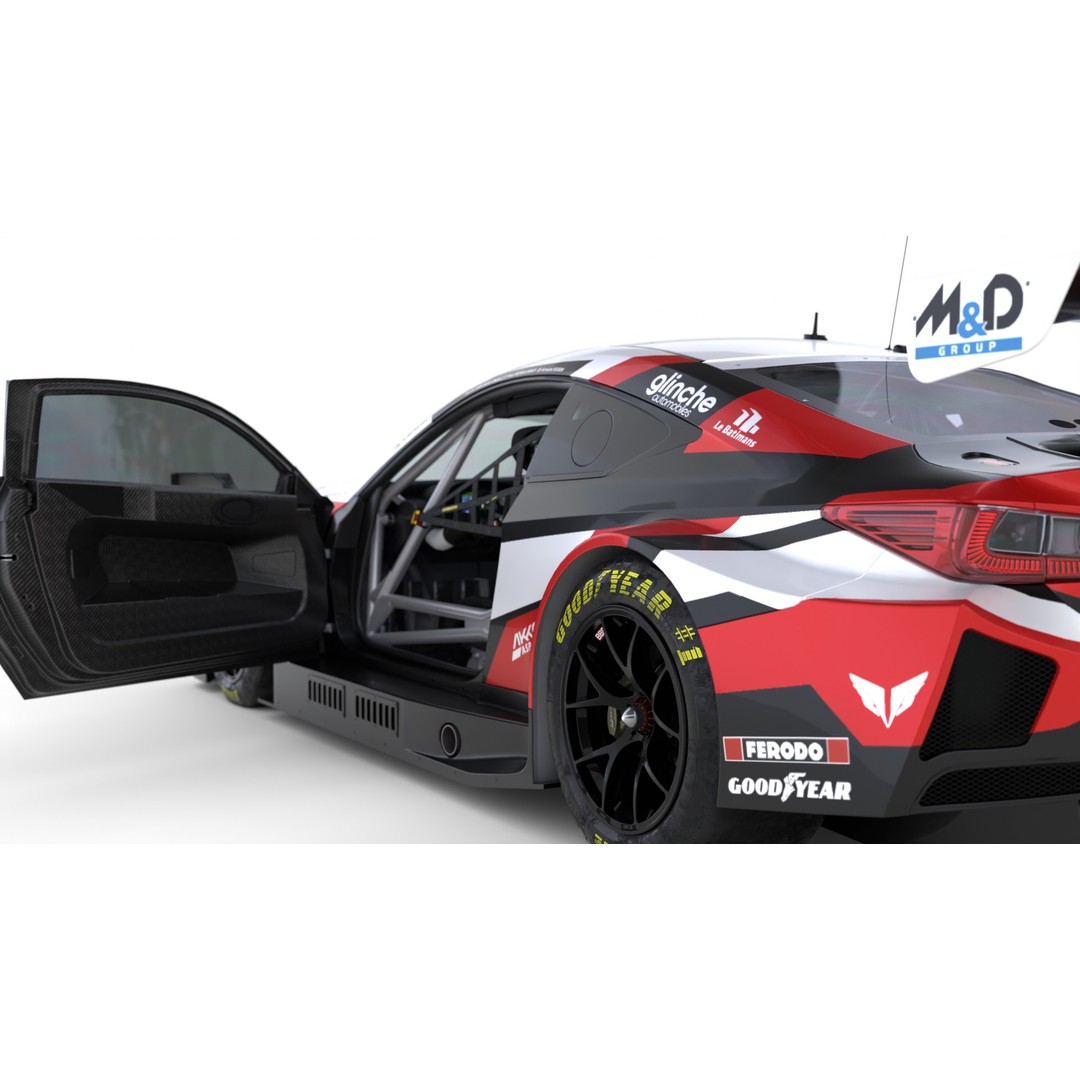 Lexus RCF LMGT3 2024 3D Model – High-Quality Race Car Asset, FBX, Blender