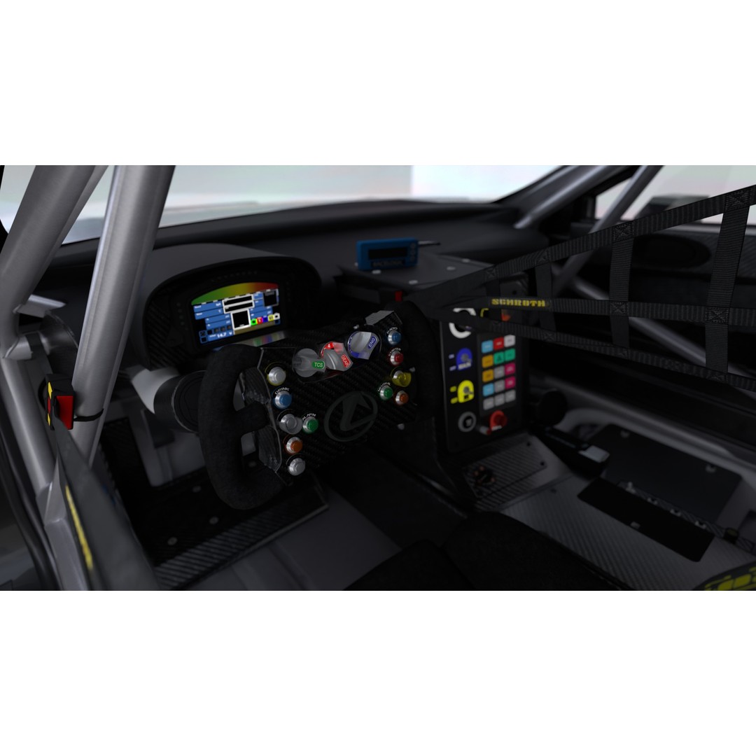 Lexus RCF LMGT3 2024 3D Model – High-Quality Race Car Asset, FBX, Blender - View 19
