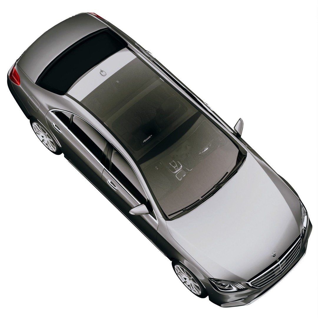Mercedes-Benz S560 3D Model – Luxury Sedan with PBR Textures, FBX, OBJ - View 11