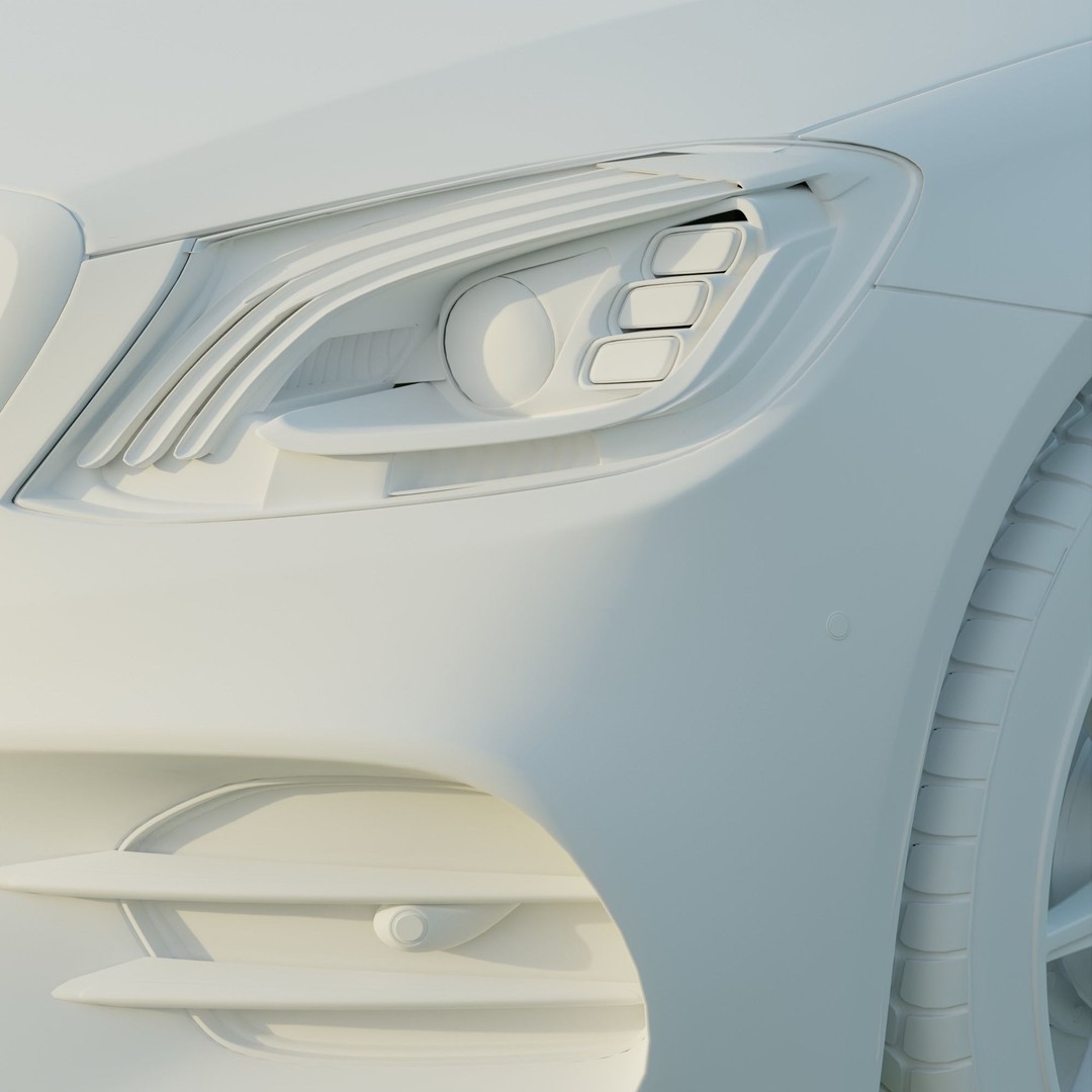 Mercedes-Benz S560 3D Model – Luxury Sedan with PBR Textures, FBX, OBJ - View 18