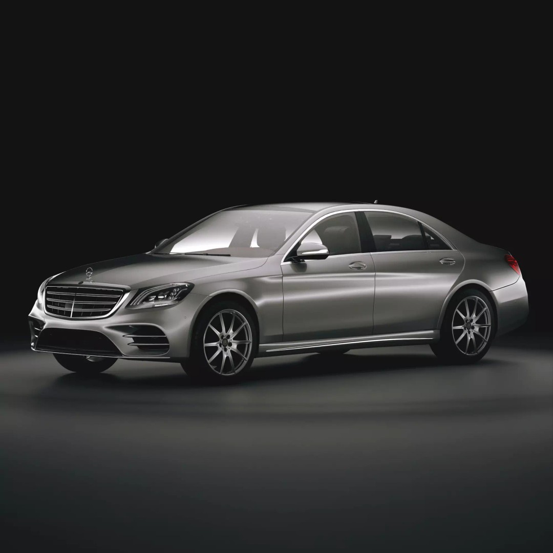 Mercedes-Benz S560 3D Model – Luxury Sedan with PBR Textures, FBX, OBJ - View 2