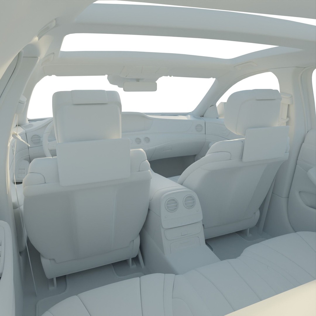 Mercedes-Benz S560 3D Model – Luxury Sedan with PBR Textures, FBX, OBJ - View 21