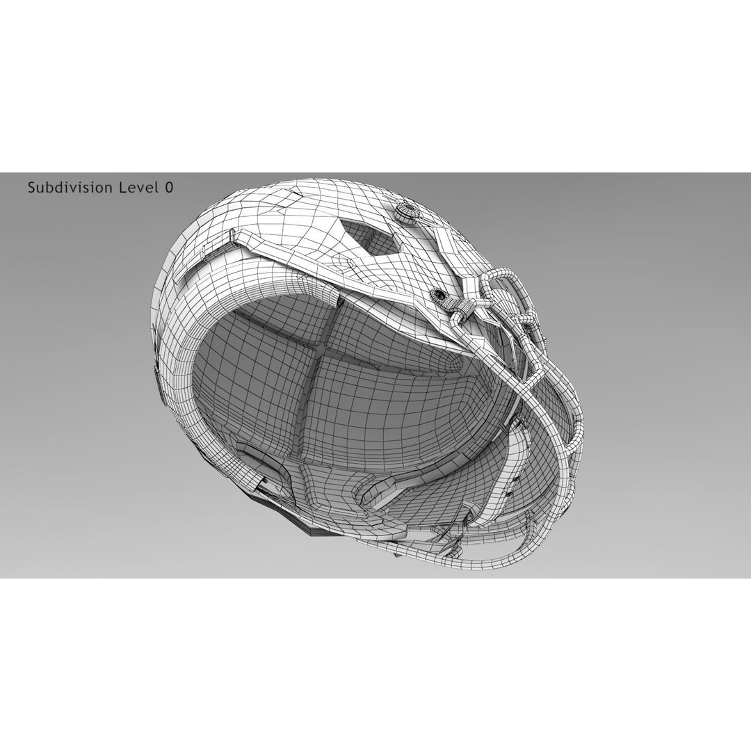 Football Helmet 3D Model – Low Poly PBR Game Asset, FBX - View 20