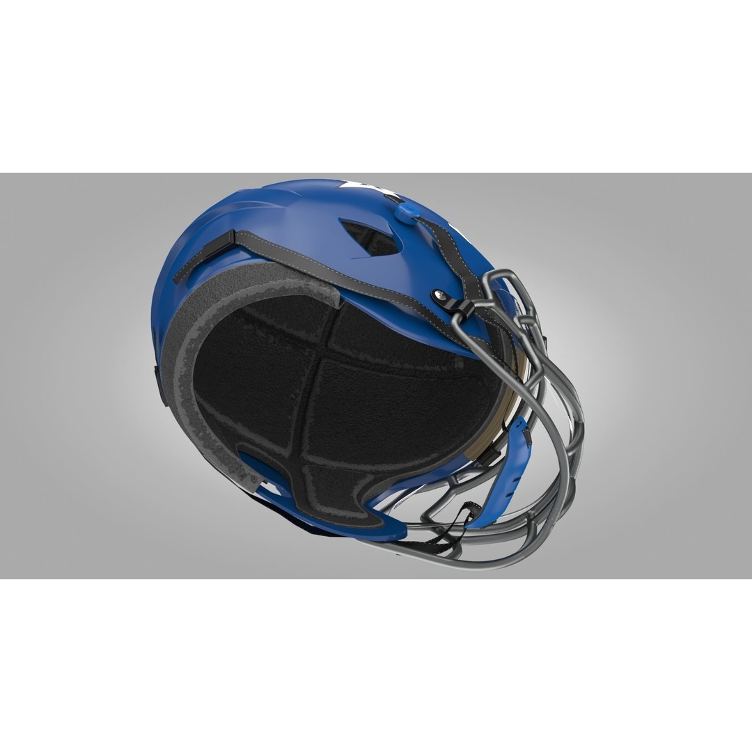 Football Helmet 3D Model – Low Poly PBR Game Asset, FBX - View 7