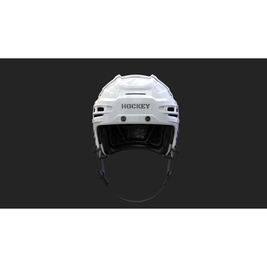 Hockey Helmet 3D Model – High Poly PBR Game Asset, FBX, OBJ - View 16