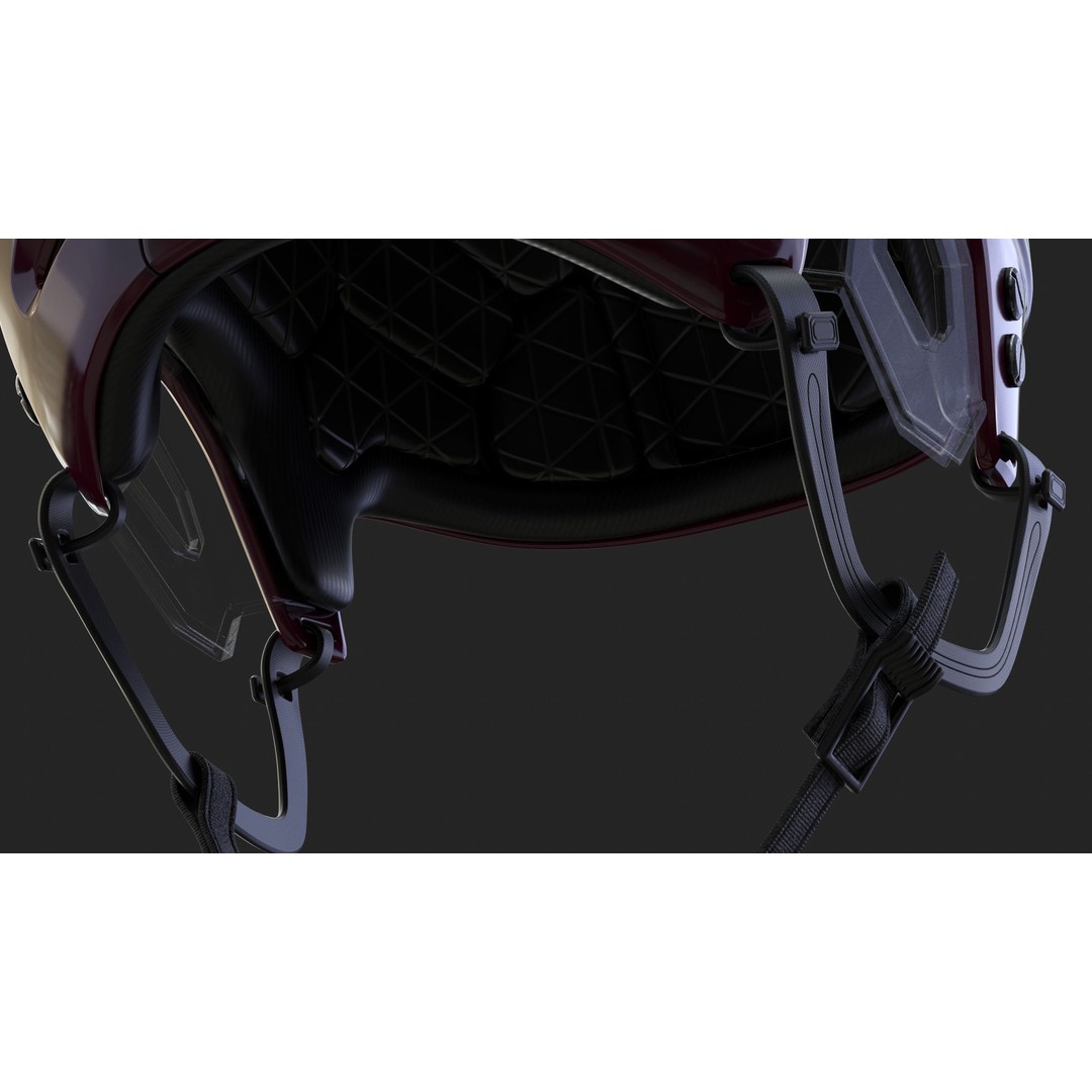 Hockey Helmet 3D Model – High Poly PBR Game Asset, FBX, OBJ - View 18