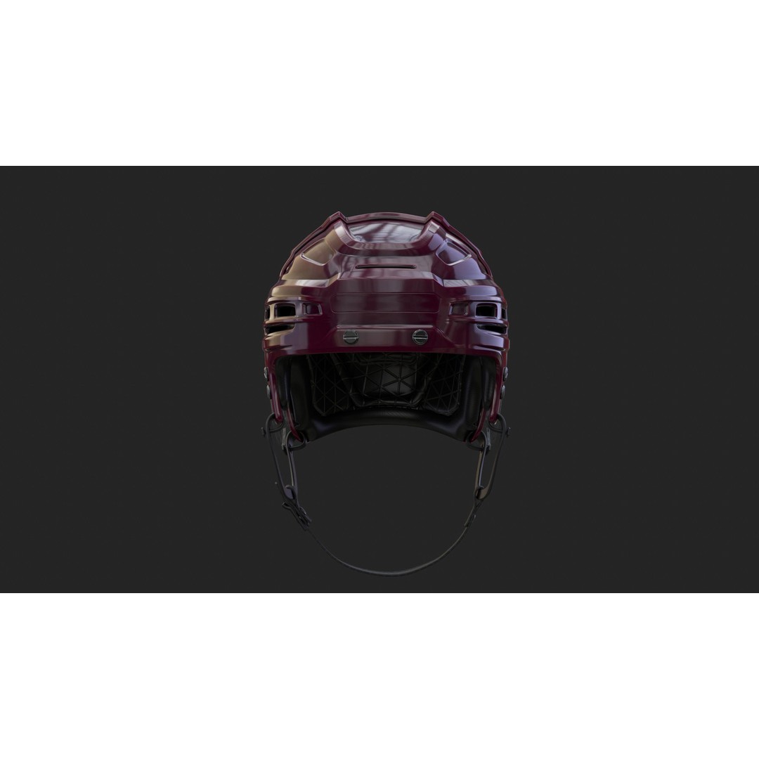 Hockey Helmet 3D Model – High Poly PBR Game Asset, FBX, OBJ - View 19