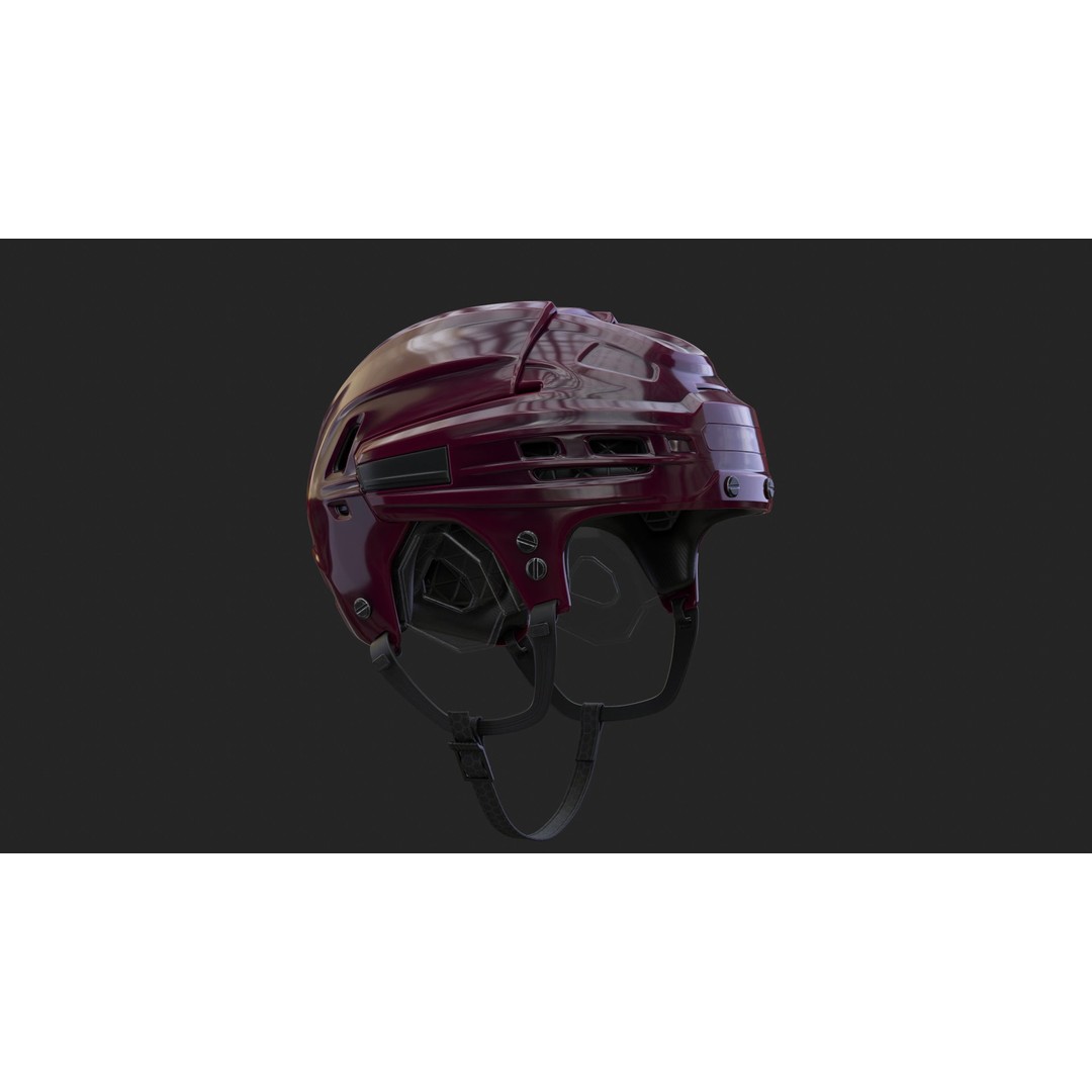 Hockey Helmet 3D Model – High Poly PBR Game Asset, FBX, OBJ - View 20