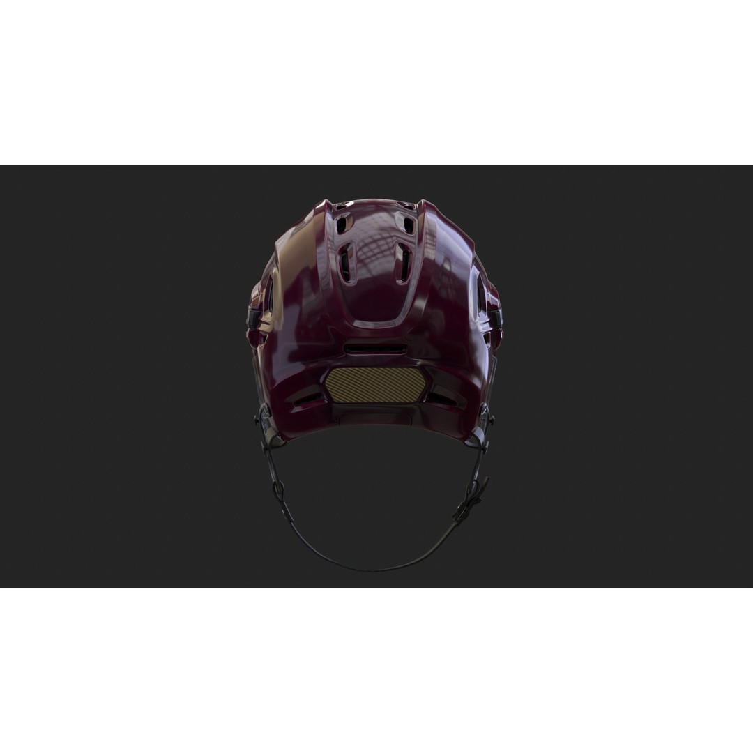 Hockey Helmet 3D Model – High Poly PBR Game Asset, FBX, OBJ - View 23