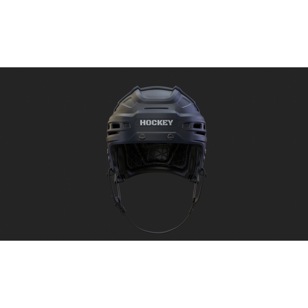 Hockey Helmet 3D Model – High Poly PBR Game Asset, FBX, OBJ - View 26