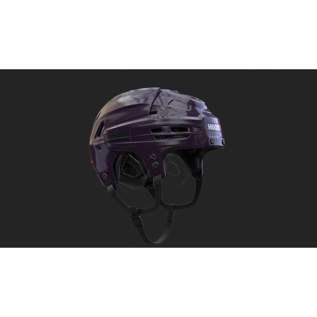 Hockey Helmet 3D Model – High Poly PBR Game Asset, FBX, OBJ - View 29