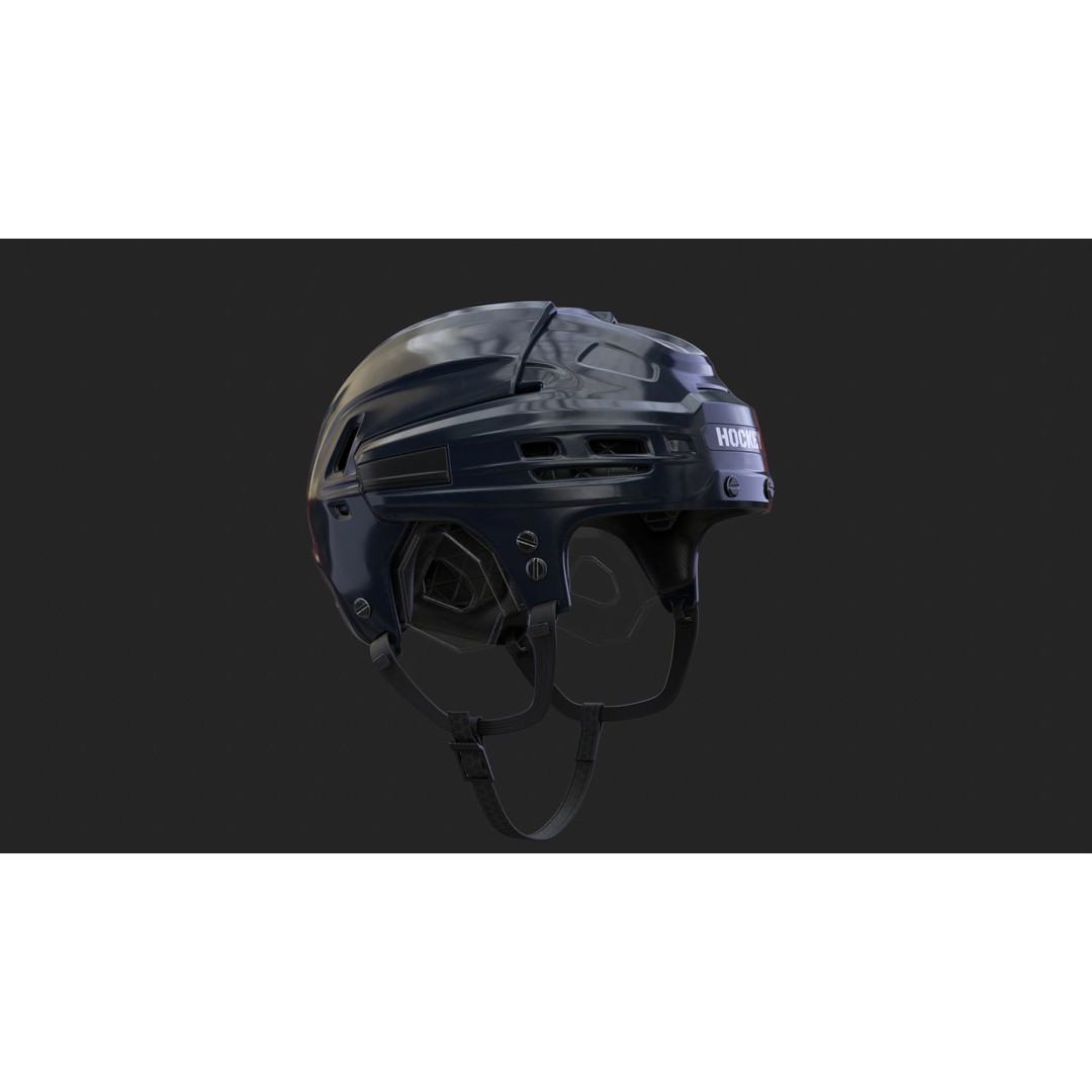 Hockey Helmet 3D Model – High Poly PBR Game Asset, FBX, OBJ - View 30