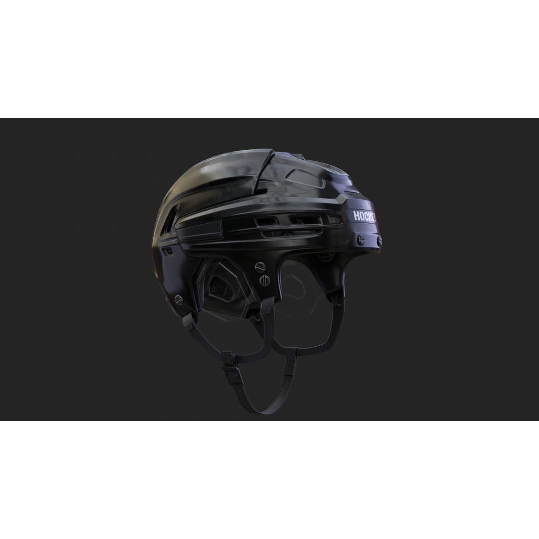 Hockey Helmet 3D Model – High Poly PBR Game Asset, FBX, OBJ - View 31