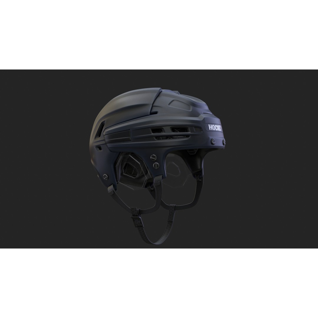 Hockey Helmet 3D Model – High Poly PBR Game Asset, FBX, OBJ - View 32