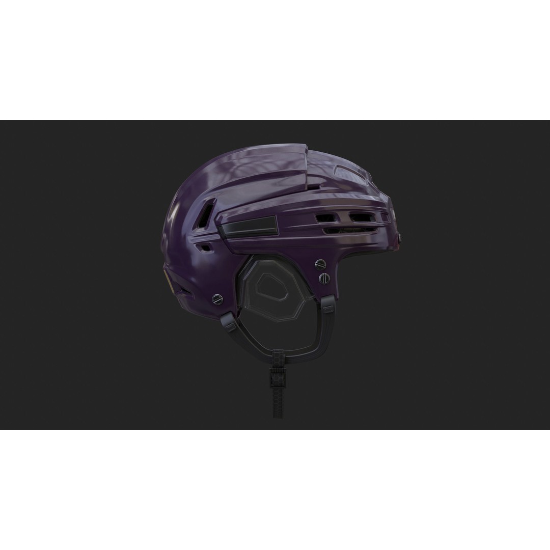 Hockey Helmet 3D Model – High Poly PBR Game Asset, FBX, OBJ - View 36