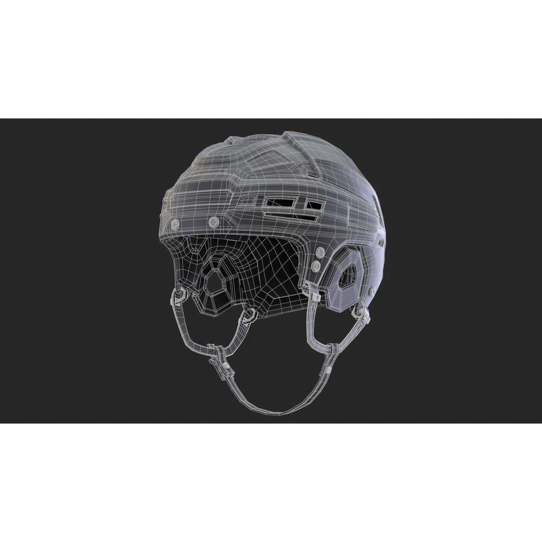 Hockey Helmet 3D Model – High Poly PBR Game Asset, FBX, OBJ - View 39