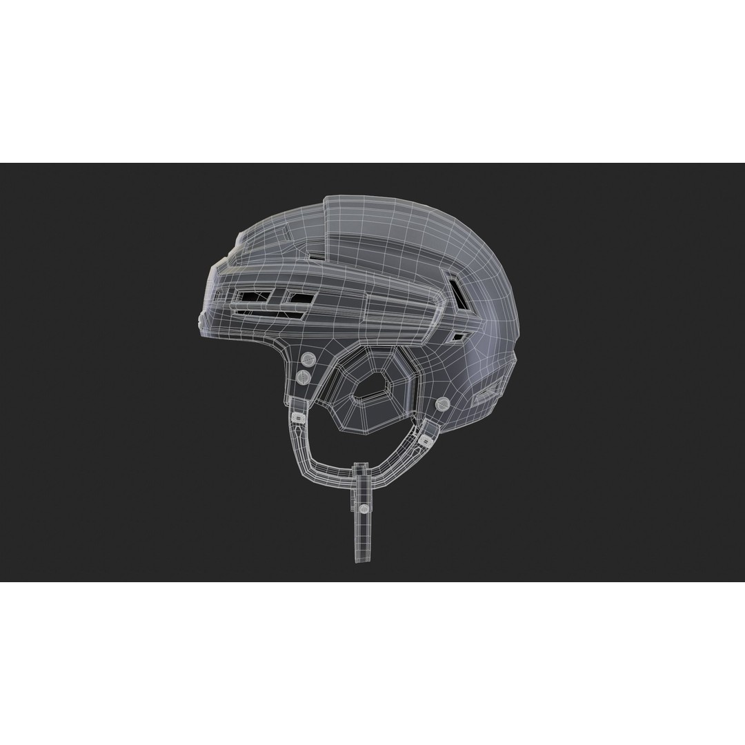 Hockey Helmet 3D Model – High Poly PBR Game Asset, FBX, OBJ - View 40