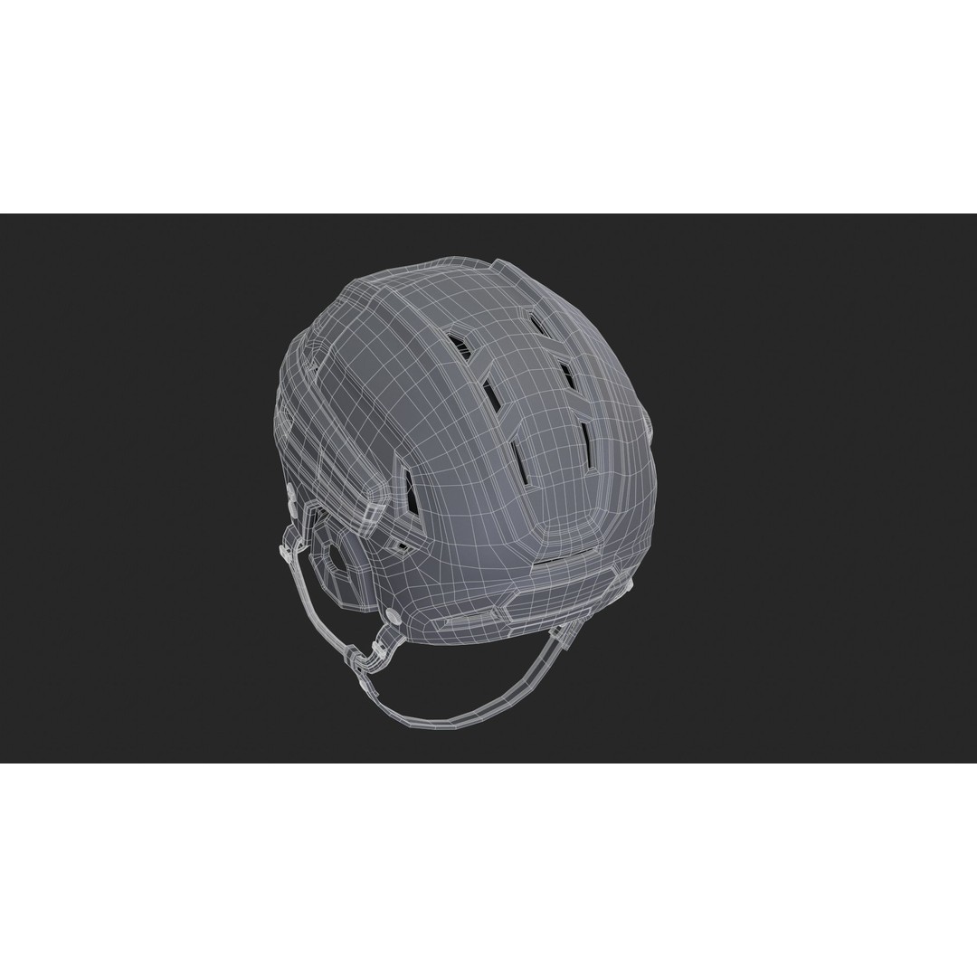 Hockey Helmet 3D Model – High Poly PBR Game Asset, FBX, OBJ - View 41