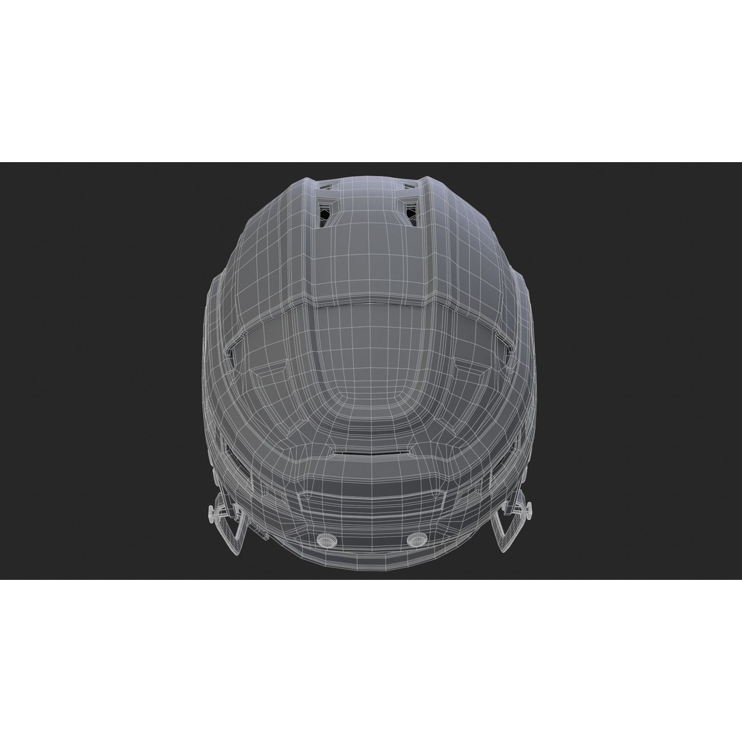 Hockey Helmet 3D Model – High Poly PBR Game Asset, FBX, OBJ - View 44