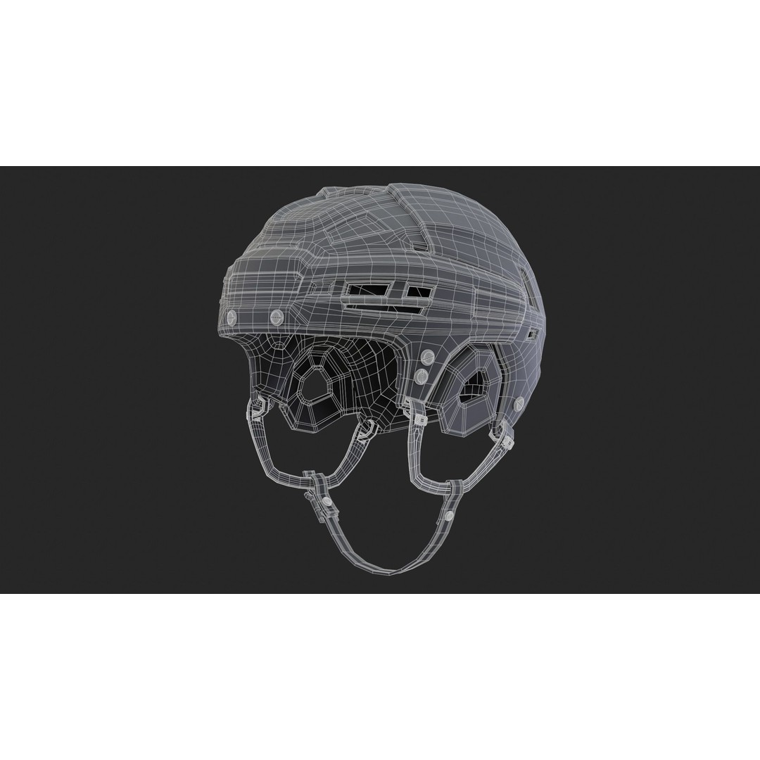 Hockey Helmet 3D Model – High Poly PBR Game Asset, FBX, OBJ - View 45