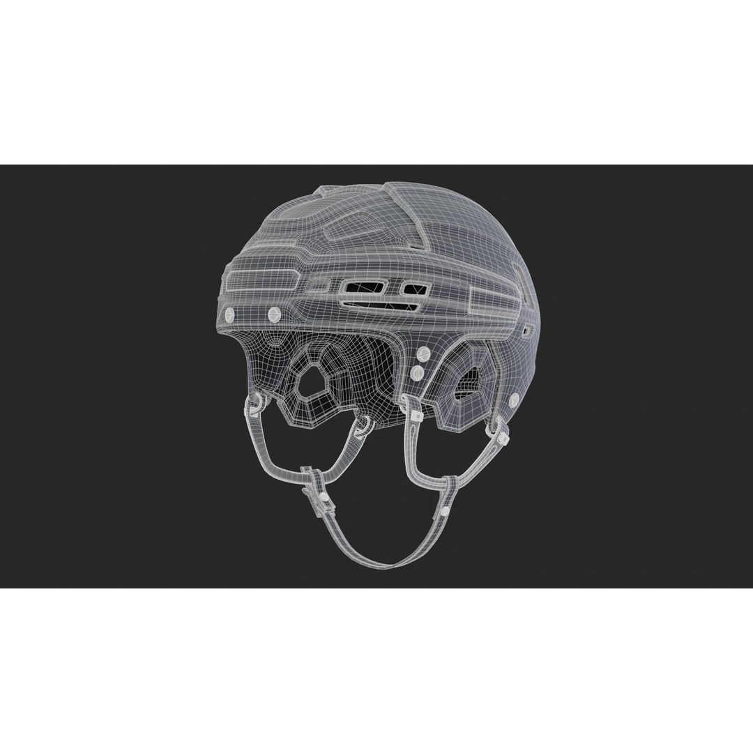 Hockey Helmet 3D Model – High Poly PBR Game Asset, FBX, OBJ - View 46