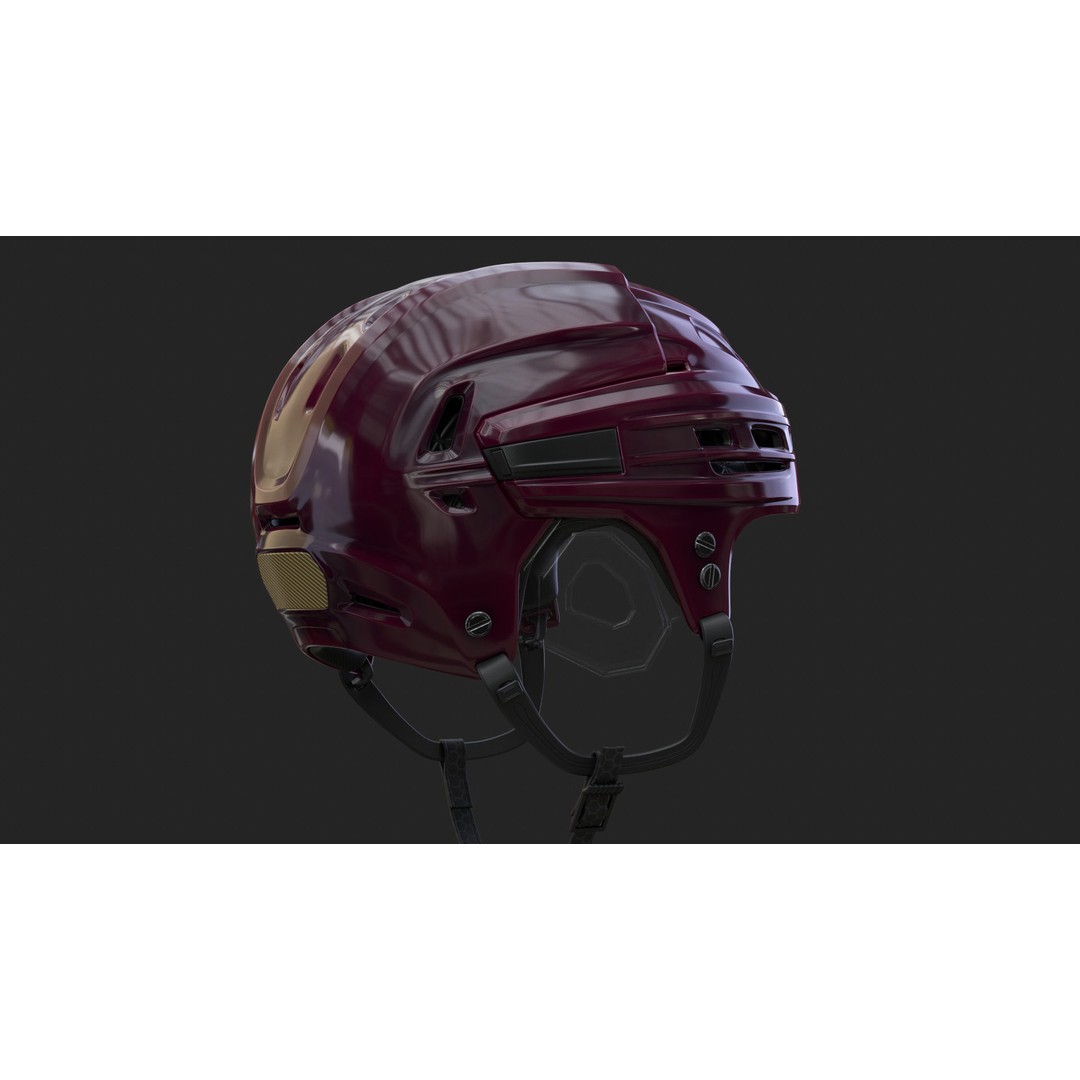 Hockey Helmet 3D Model – High Poly PBR Game Asset, FBX, OBJ - View 7