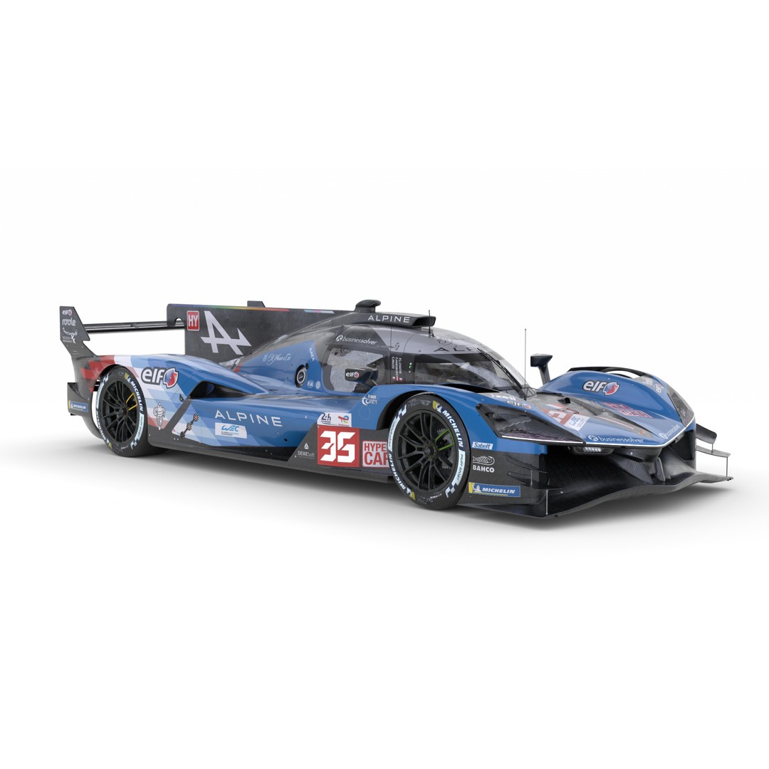 Alpine A424 3D Model – High Poly Racing Car, FBX, Blender - View 12