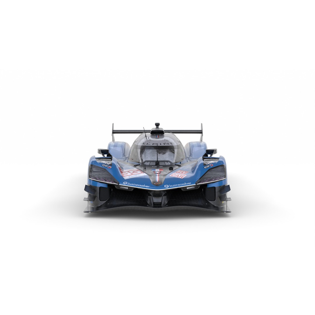 Alpine A424 3D Model – High Poly Racing Car, FBX, Blender - View 6