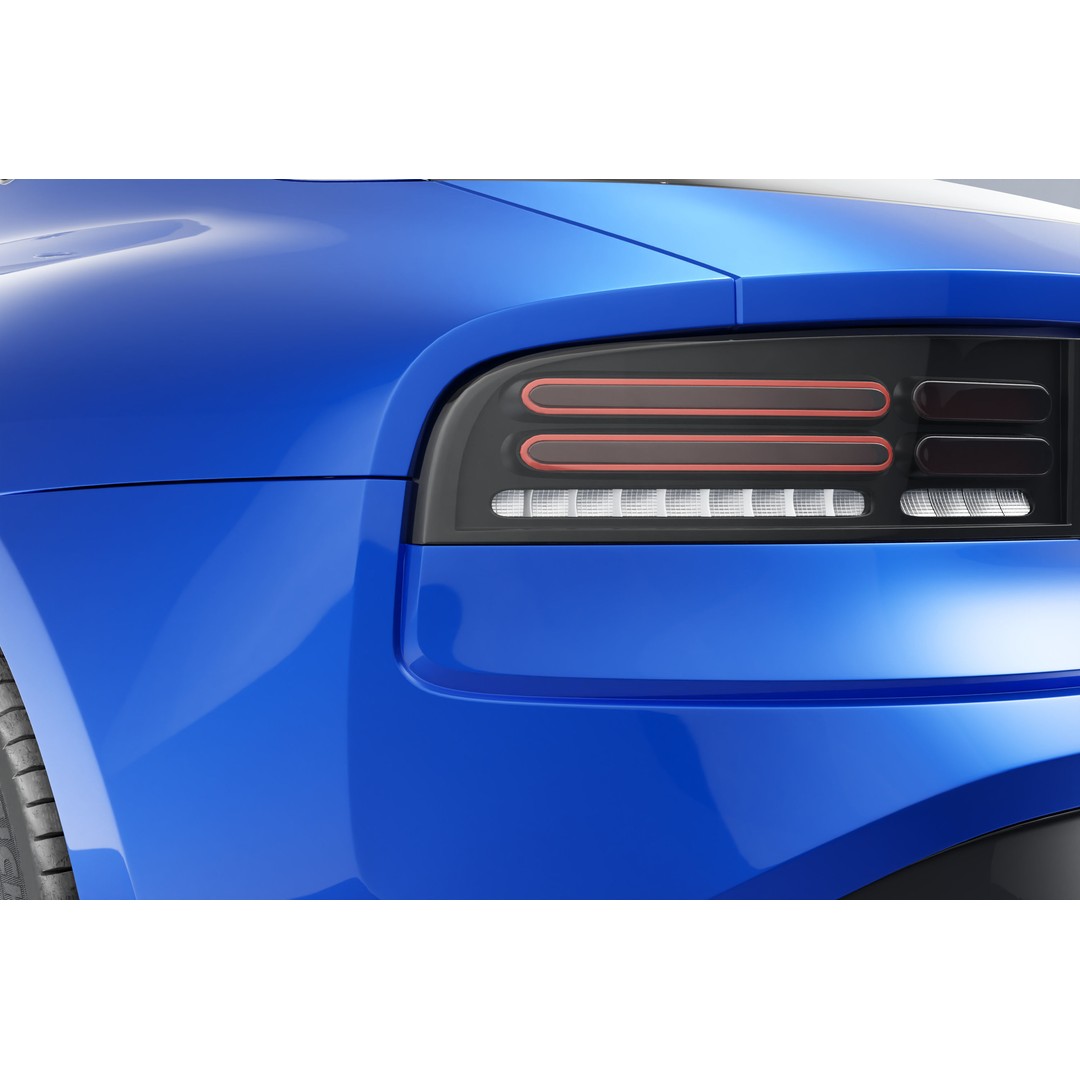 Nissan Z 2023 3D Model – Low Poly Car Asset, Blender, FBX, OBJ - View 10