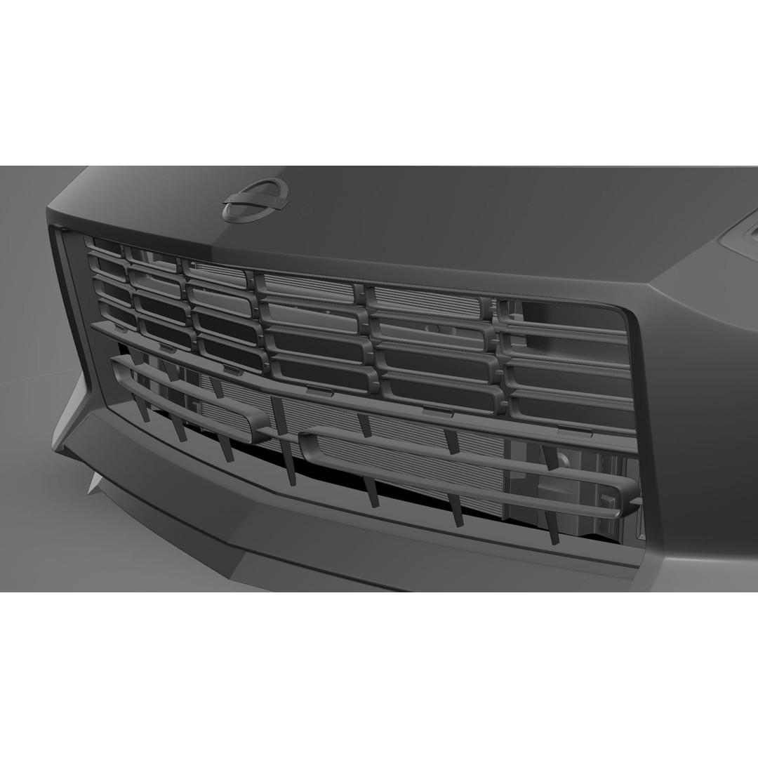 Nissan Z 2023 3D Model – Low Poly Car Asset, Blender, FBX, OBJ - View 23