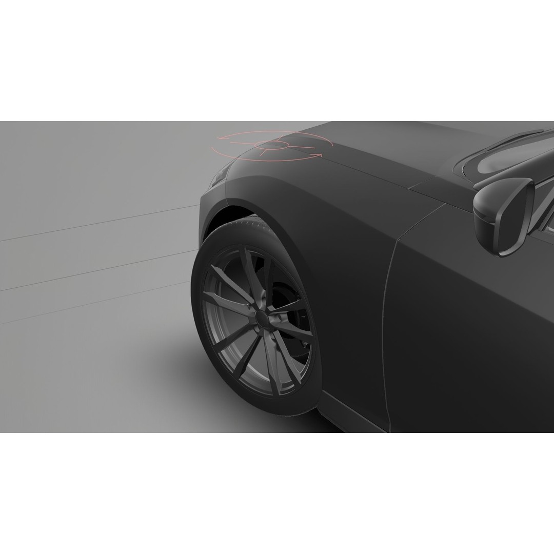 Nissan Z 2023 3D Model – Low Poly Car Asset, Blender, FBX, OBJ - View 29