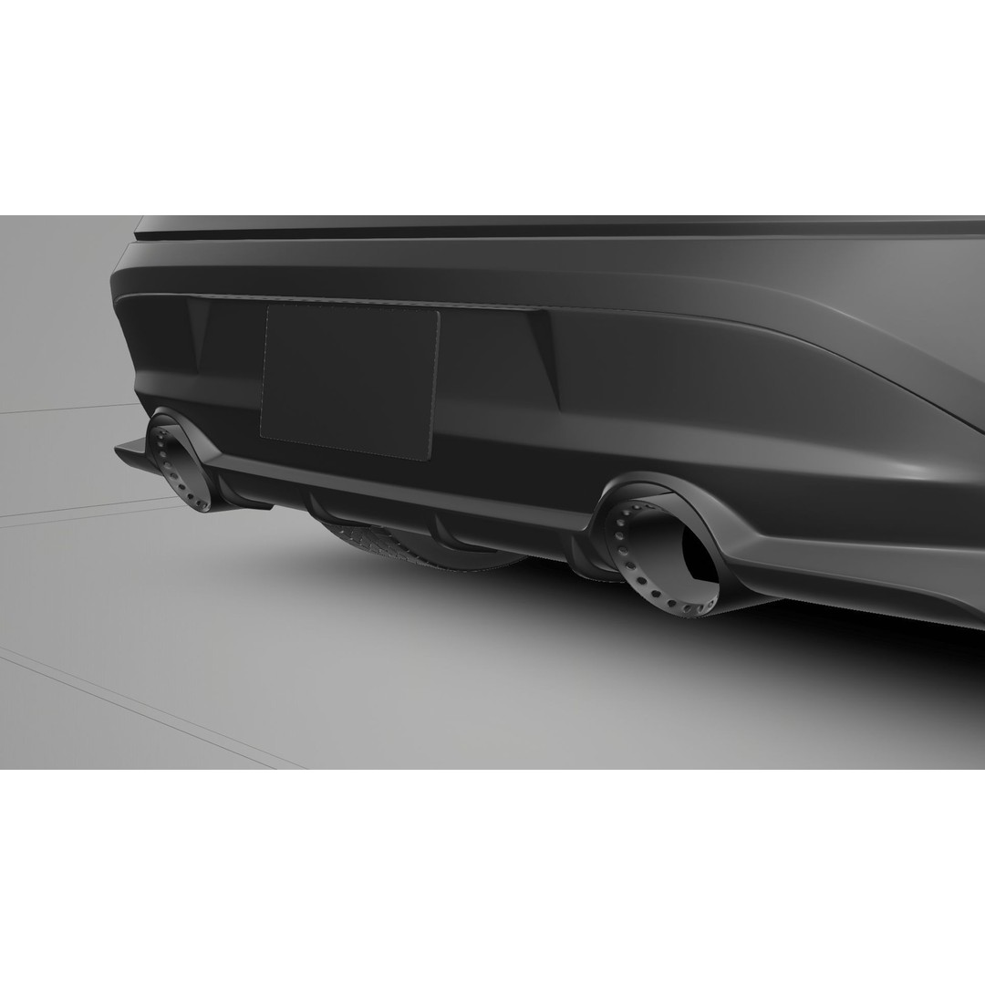 Nissan Z 2023 3D Model – Low Poly Car Asset, Blender, FBX, OBJ - View 34