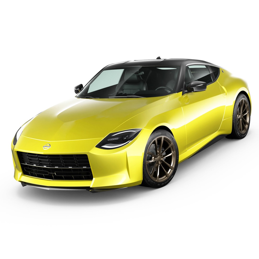 Nissan Z 2023 3D Model – Low Poly Car Asset, Blender, FBX, OBJ - View 37